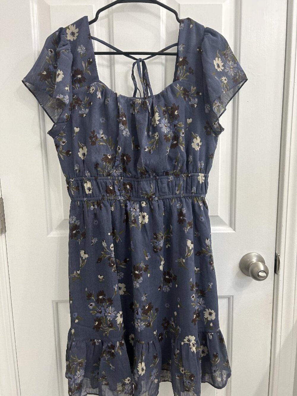 Altar'd State floral dress - navy